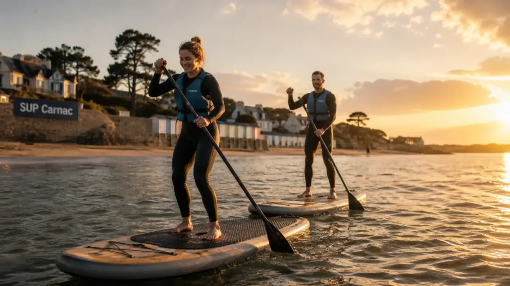 Location libre, sortie encadrée ou paddle géant : que choisir à Carnac ?