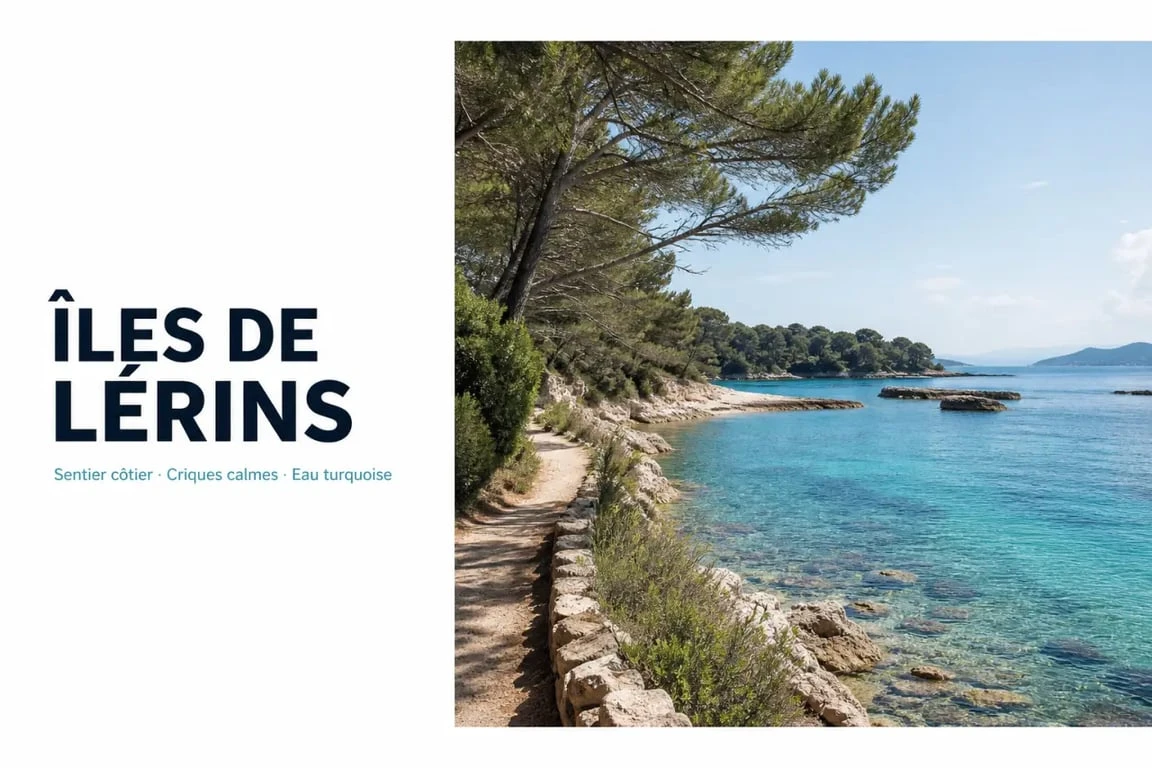 Randonnée insolite côte d’Azur aux îles de Lérins, entre pins, criques et eau turquoise