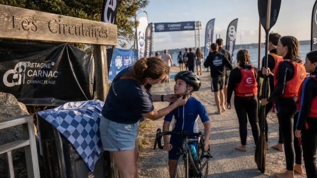 Les Circulaires à Auray : 20 km à vélo, mer et arrivée à Carnac Plage