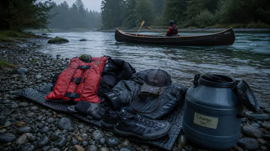 Tenue pour canoë : coton à éviter, chaussures fermées et change sec