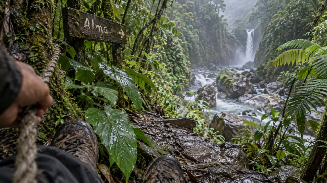 Randonnée Alma Martinique : sentier humide vers les Gorges