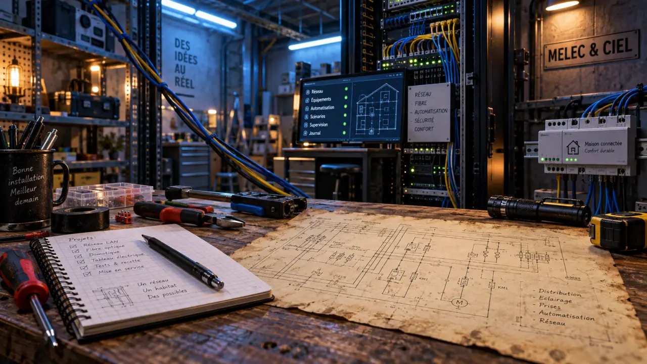Transition numérique et énergétique : métiers MELEC & CIEL en atelier